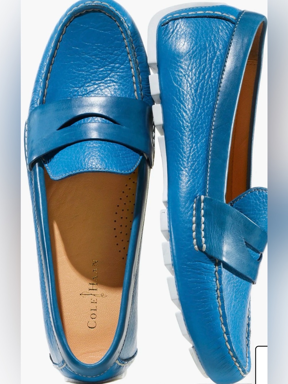 Cole Haan Air Sadie Driver Moccasin Mocs Flats Blue size 9